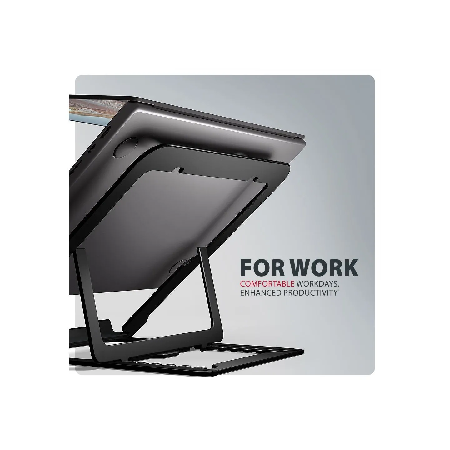 Axagon STND-LAB ALU stand for laptops 10-17 8 positio