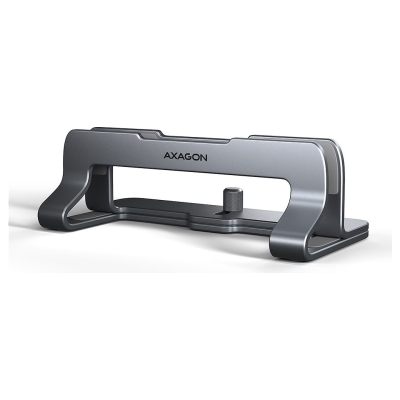 Axagon STND-VG vertical stand for laptops and tablets. Aluminum stand for vertical insertion of laptops sized 10-17.3. Adjustabl