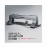Axagon STND-VG vertical stand for laptops and tablets. Aluminum stand for vertical insertion of laptops sized 10-17.3. Adjustabl