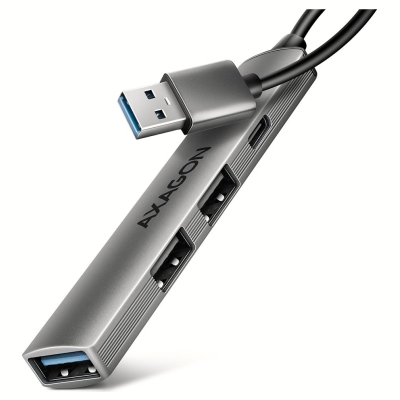 Axagon HUE-STA ALU STRIP USB-A 4 port hub