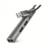 Axagon HUE-STA ALU STRIP USB-A 4 port hub
