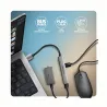 Axagon HUE-STA ALU STRIP USB-A 4 port hub