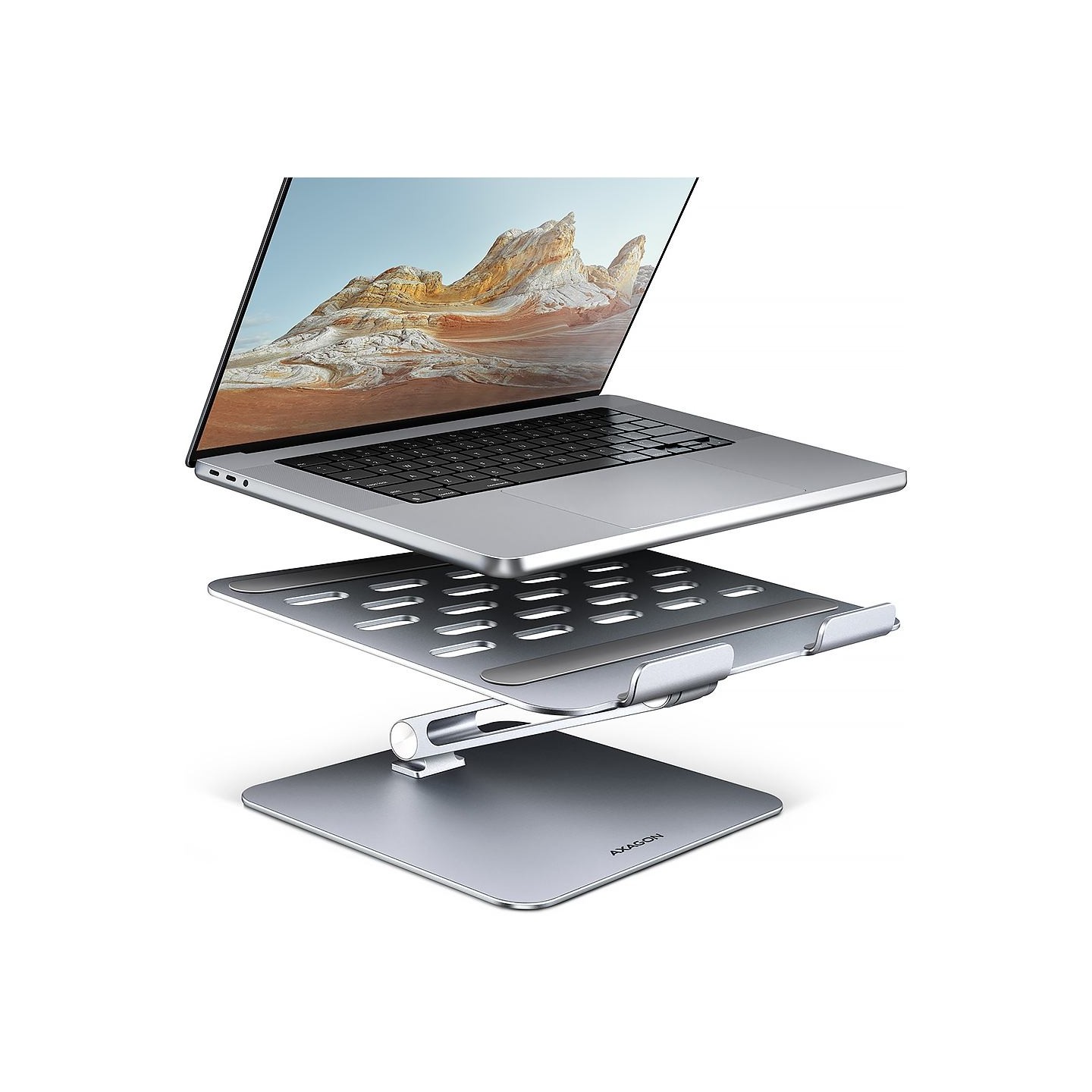 Axagon STND-LQ HQ ALU stand fo r laptop 10-16 adjustab