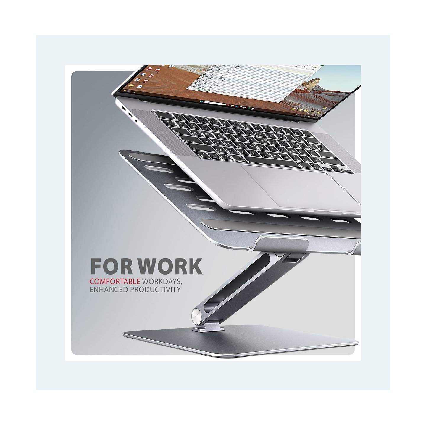 Axagon STND-LQ HQ ALU stand fo r laptop 10-16 adjustab