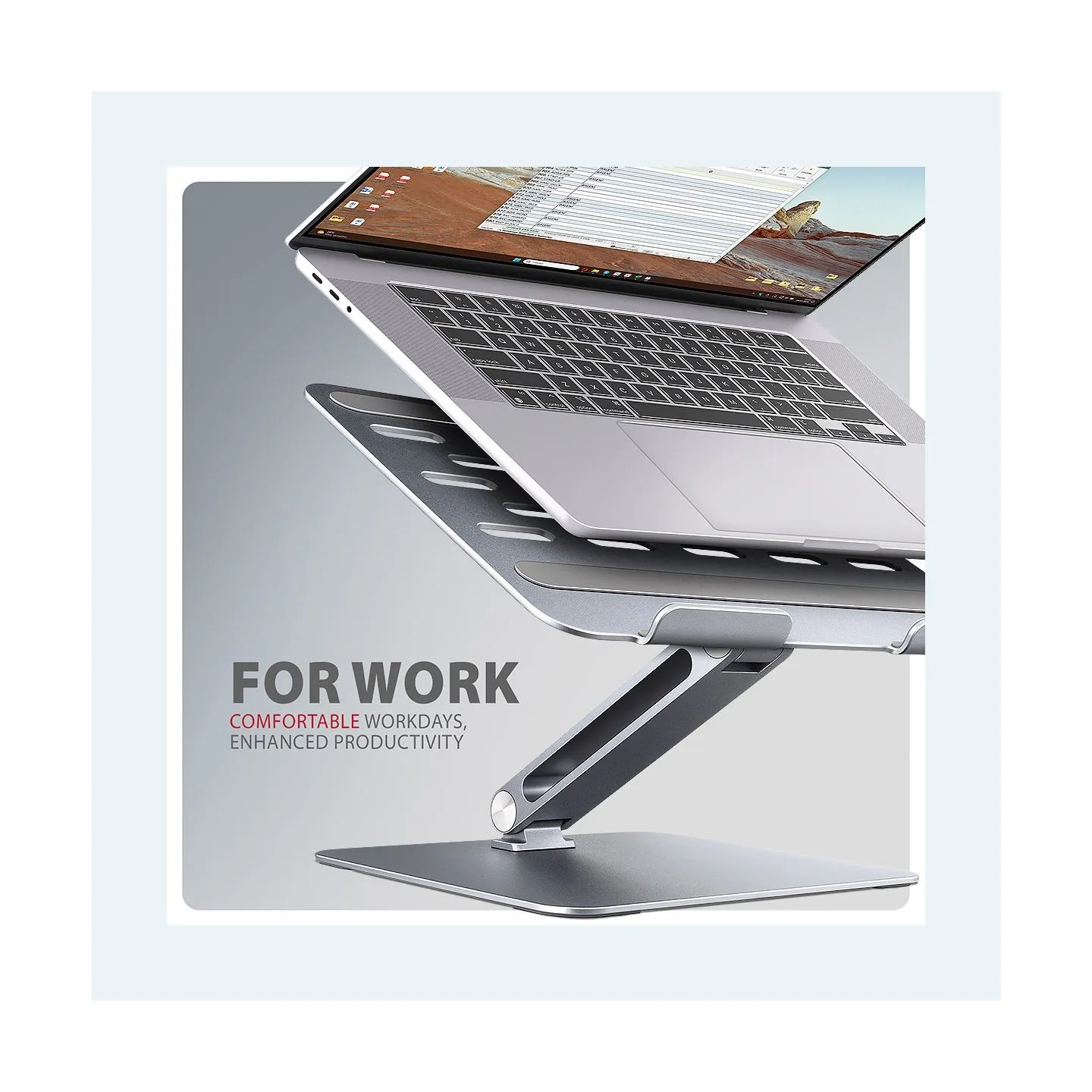 Axagon STND-LQ HQ ALU stand fo r laptop 10-16 adjustab