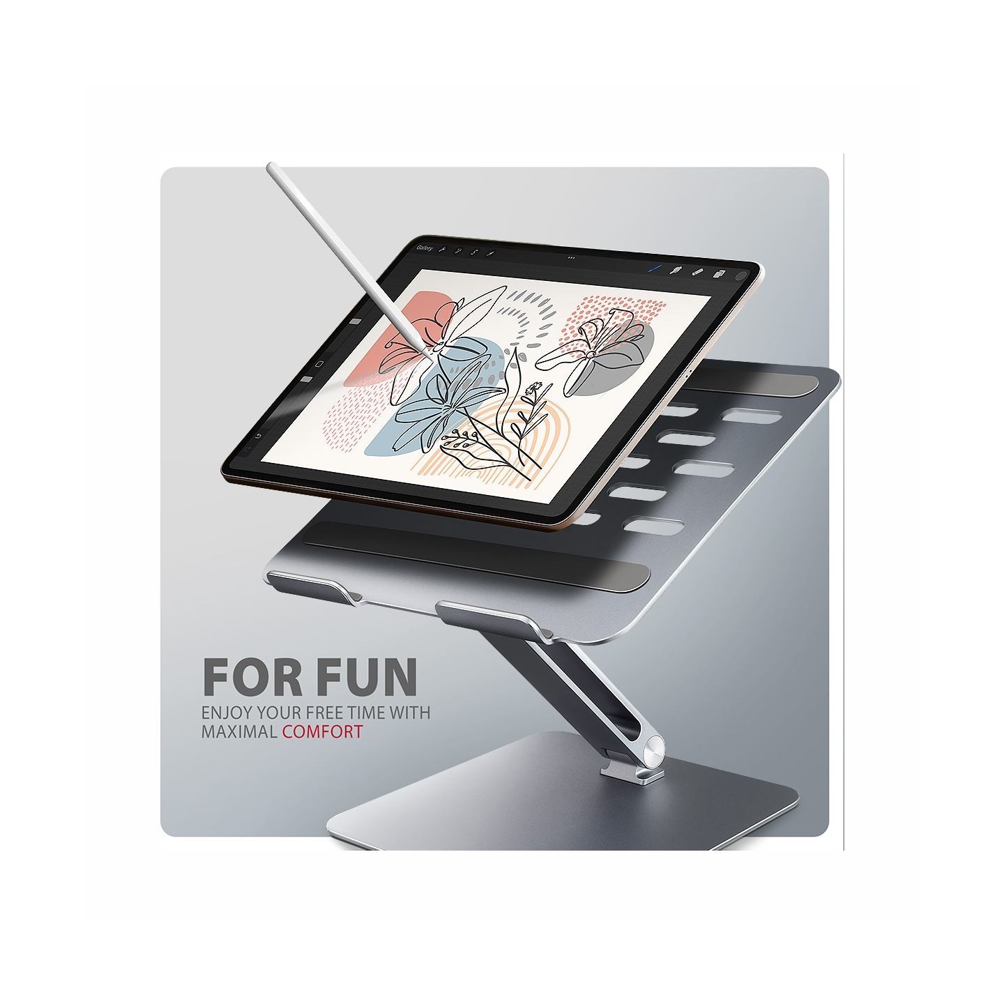 Axagon STND-LQ HQ ALU stand fo r laptop 10-16 adjustab