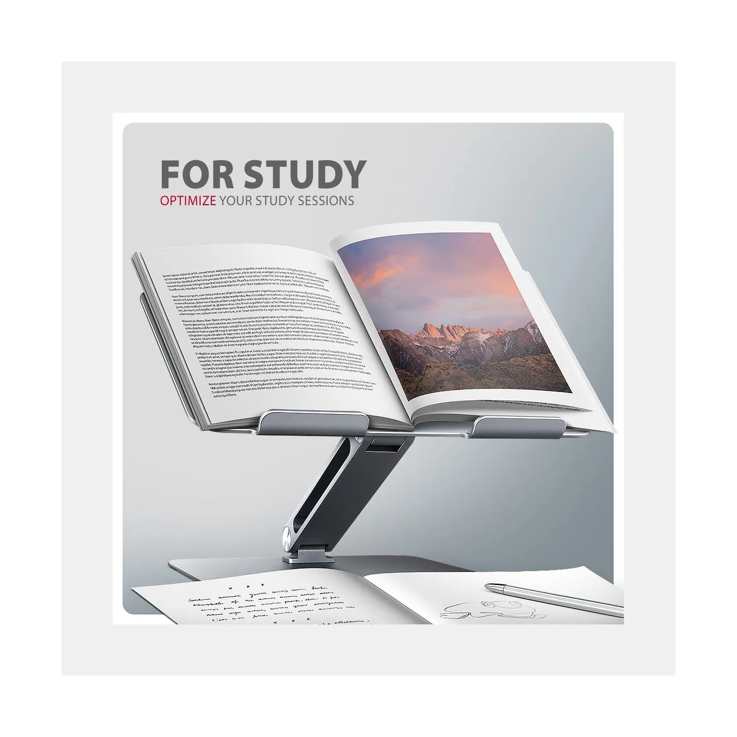 Axagon STND-LQ HQ ALU stand fo r laptop 10-16 adjustab