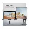 Axagon STND-LQ ALUMINUM HQ stand for 10" - 16" laptops, adjustable height & angle