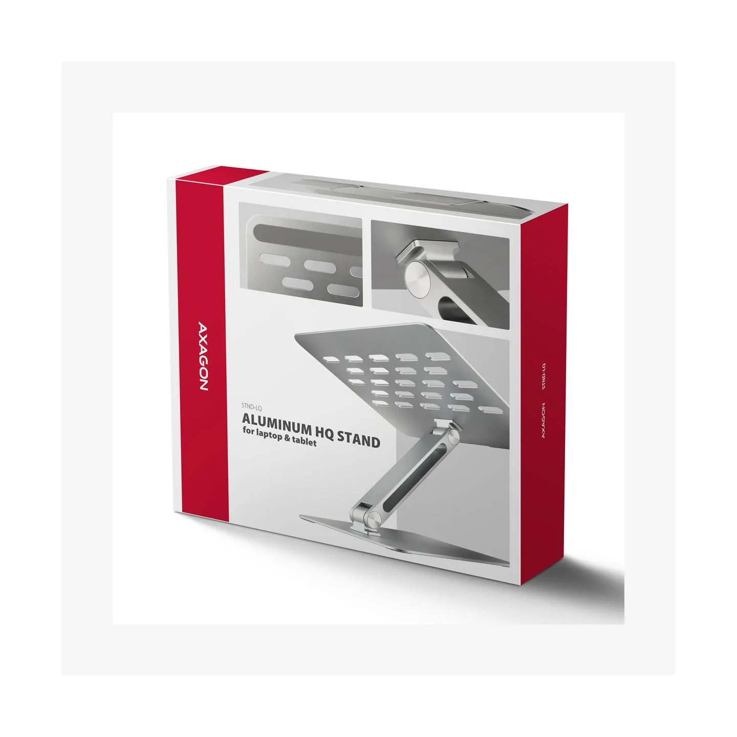 Axagon STND-LQ HQ ALU stand fo r laptop 10-16 adjustab