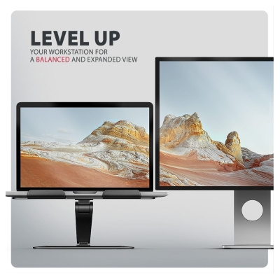 Axagon STND-LQB ALU stand for laptops 10-16 black