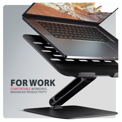 Axagon STND-LQB ALU stand for laptops 10-16 black