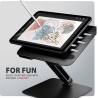 Axagon STND-LQB stand for notebooks and tablets. Aluminum HQ stand for laptops size 10-17.3. Adjustable height and angle. Black.