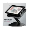 Axagon STND-LQB stand for notebooks and tablets. Aluminum HQ stand for laptops size 10-17.3. Adjustable height and angle. Black.