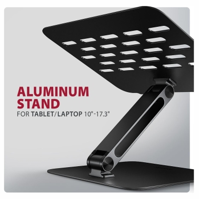 Axagon STND-LQB ALU stand for laptops 10-16 black