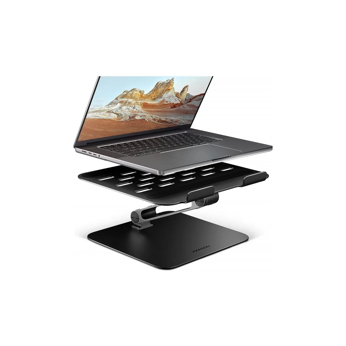 Axagon STND-LQB ALU stand for laptops 10-16 black