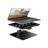 Axagon STND-LQB stand for notebooks and tablets. Aluminum HQ stand for laptops size 10-17.3. Adjustable height and angle. Black.