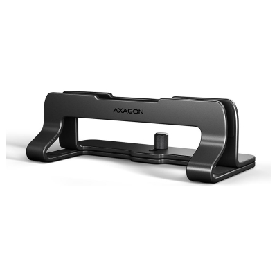 Axagon STND-VB vertical stand for laptops and tablets. Aluminum stand for vertical insertion of laptops sized 10-17.3. Adjustabl