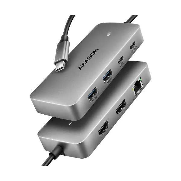 Axagon HMC-CUB83X2 USB hub 7in 1 10Gbps HDMI DP PD GLA