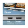 Axagon HMC-CUB83X2 USB hub 7in 1 10Gbps HDMI DP PD GLA