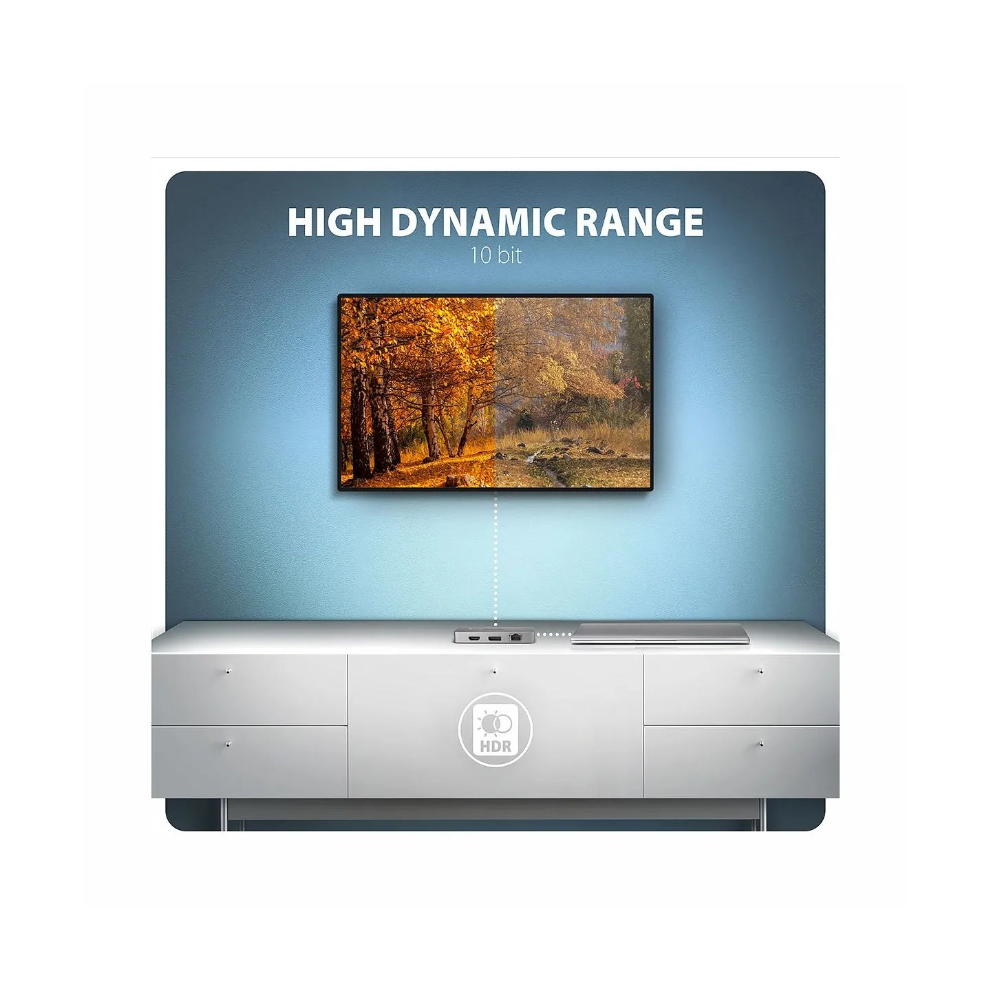 Axagon HMC-CUB83X2 USB-C 10Gbps DUAL 4K DISPLAY 7in1 hub