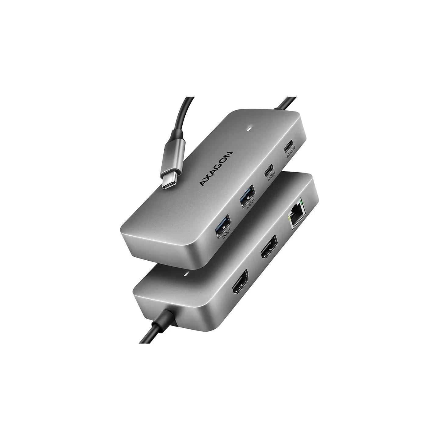 Axagon HMC-CUB83X2 USB hub 7in 1 10Gbps HDMI DP PD GLA