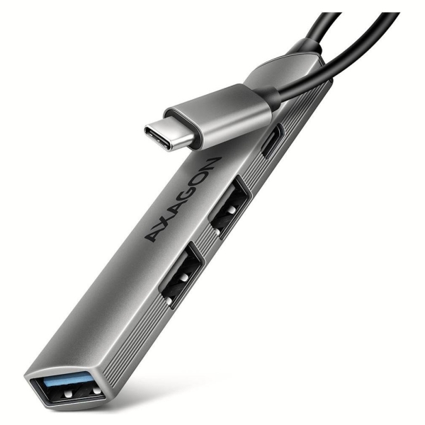Axagon HUE-STC ALU STRIP USB-C 4 port hub