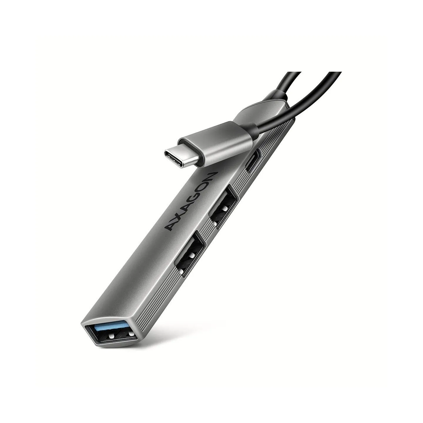 Axagon HUE-STC ALU STRIP USB-C 4 port hub