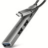 Axagon HUE-STC ALU STRIP USB-C 4 port hub