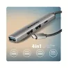 Axagon HUE-STC ALU STRIP USB-C 4 port hub