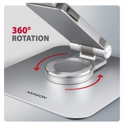 Axagon STND-LR ALU stand for laptop 10-16 adjustable