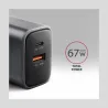 Axagon ACU-PQ67 PD3.0 & QC4+2xOUTPUTS wall charger 67W