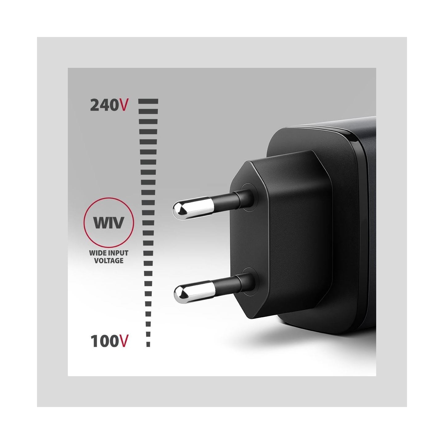 Axagon Wall charger ACU-PQ67 67W, GaN, USB-A + USB-C