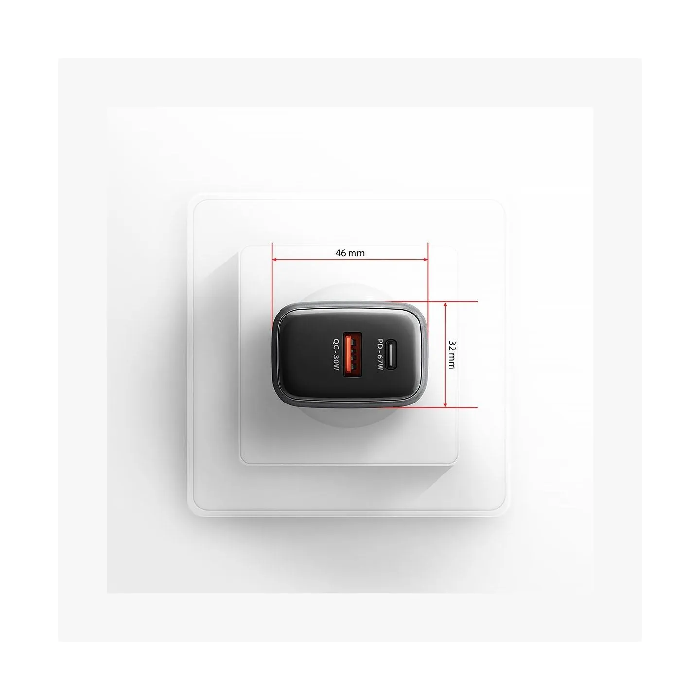 Axagon ACU-PQ67 PD3.0 & QC4+2xOUTPUTS wall charger 67W