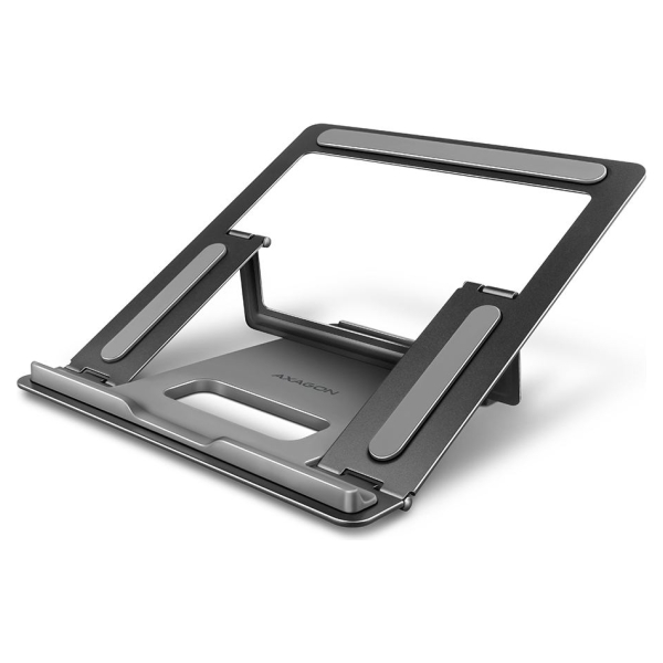 Axagon STND-L NOTEBOOK STANDAluminum stand for 10“ – 16“ notebooks. Four adjustable positions.