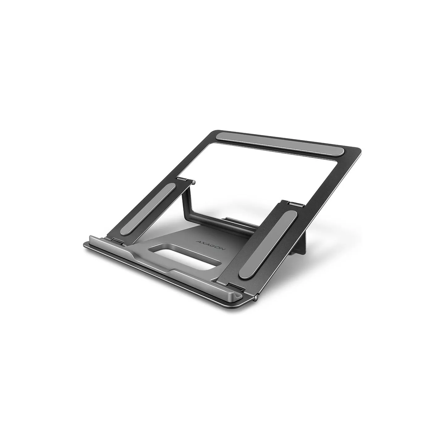 Axagon STND-L NOTEBOOK STANDAluminum stand for 10“ – 16“ notebooks. Four adjustable positions.
