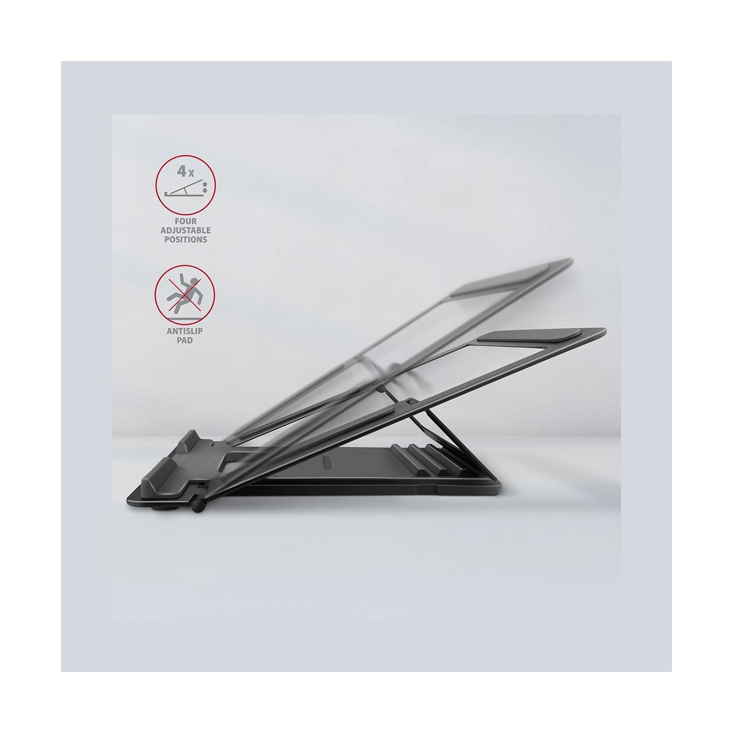 Axagon Stand for 10" - 16" laptops, 4 adjustable angles STND-L ALU