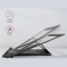 Axagon STND-L NOTEBOOK STANDAluminum stand for 10“ – 16“ notebooks. Four adjustable positions.