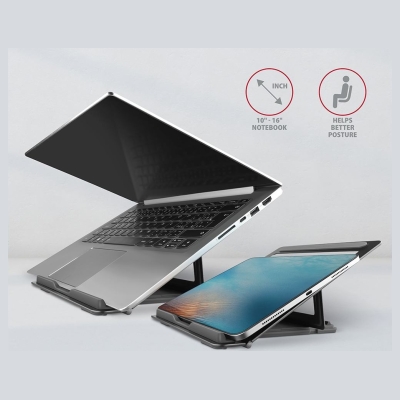 Axagon Stand for 10" - 16" laptops, 4 adjustable angles STND-L ALU