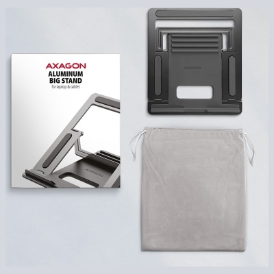 Axagon Stand for 10" - 16" laptops, 4 adjustable angles STND-L ALU