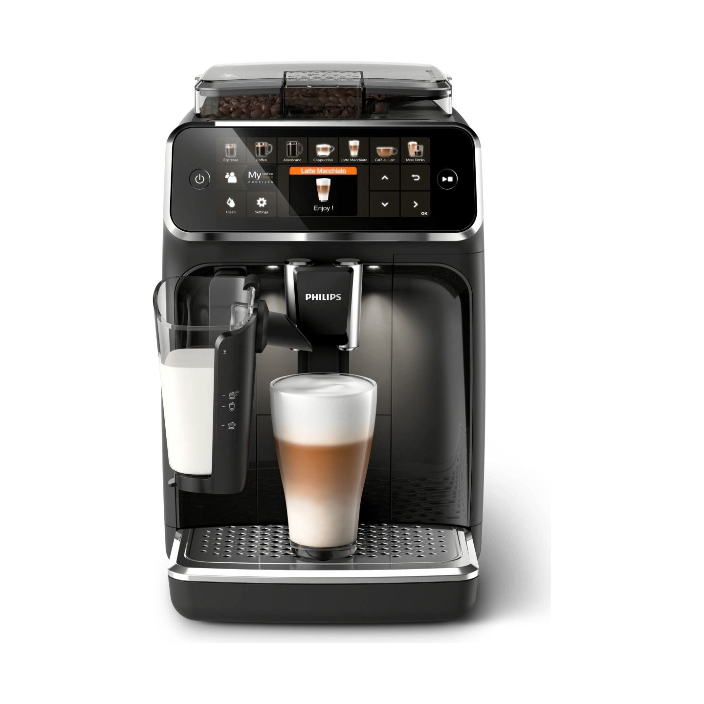 Philips Espresso Machine | EP5441/50 | Pump pressure 15 bar | Built-in milk frother | Fully automatic | 1500 W | Black
