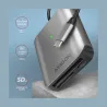 Axagon Aluminum high-speed USB-C 3.2 Gen 1 memory card reader. 3 slots, UHS-II.