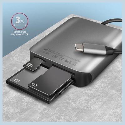 Axagon CRE-S3C, USB-C 3 .2 GEN 1 external card