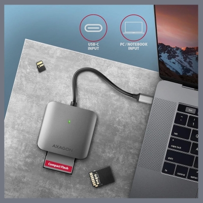 Axagon CRE-S3C, USB-C 3 .2 GEN 1 external card