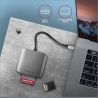 Axagon Aluminum high-speed USB-C 3.2 Gen 1 memory card reader. 3 slots, UHS-II.