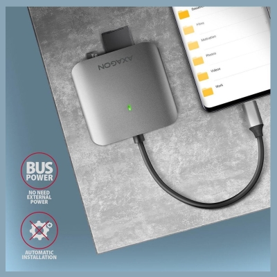 Axagon CRE-S3C, USB-C 3 .2 GEN 1 external card