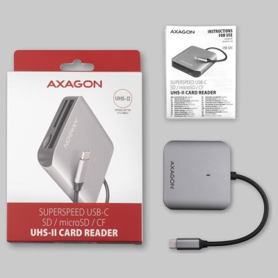 Axagon CRE-S3C, USB-C 3 .2 GEN 1 external card