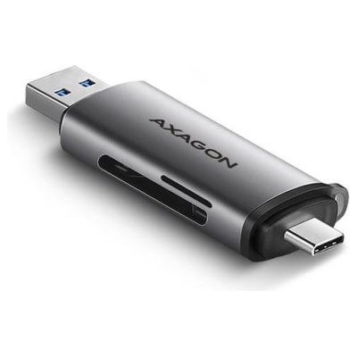 Axagon CRE-SAC External USB 3.2 Gen1 Type-C+Type-A 2-slot SD/microSD