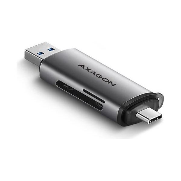 Axagon CRE-SAC External USB 3.2 Gen1 Type-C+Type-A 2-slot SD/microSD