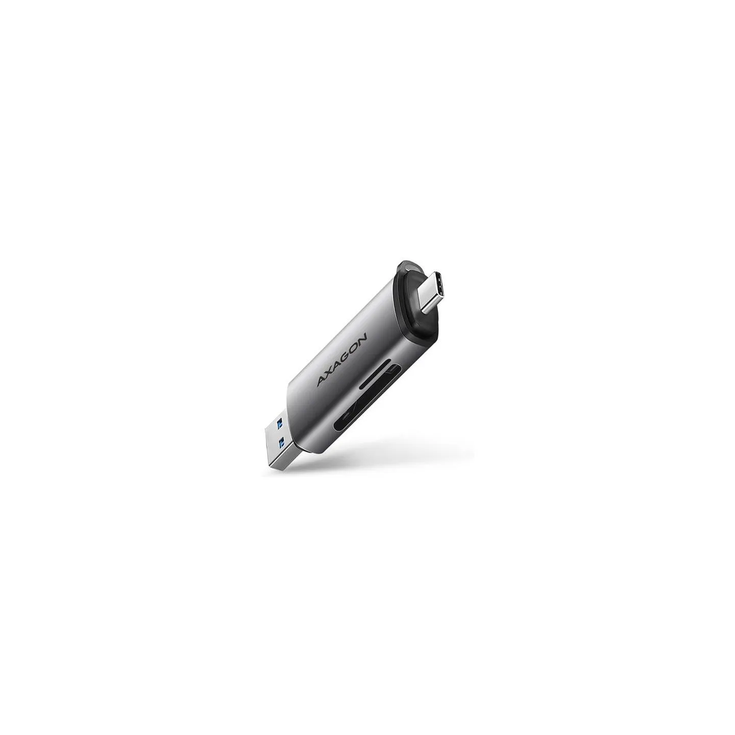 Axagon CRE-SAC External USB 3.2 Gen1 Type-C+Type-A 2-slot SD/microSD