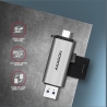Axagon CRE-SAC External USB 3.2 Gen1 Type-C+Type-A 2-slot SD/microSD